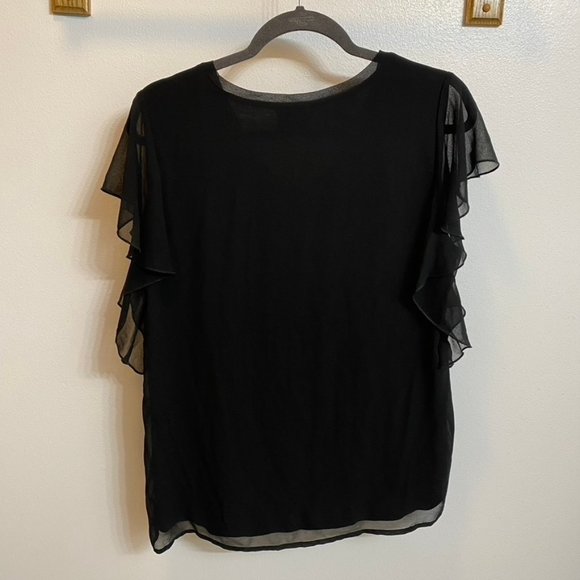 3 medium black blouses - Picture 4 of 11